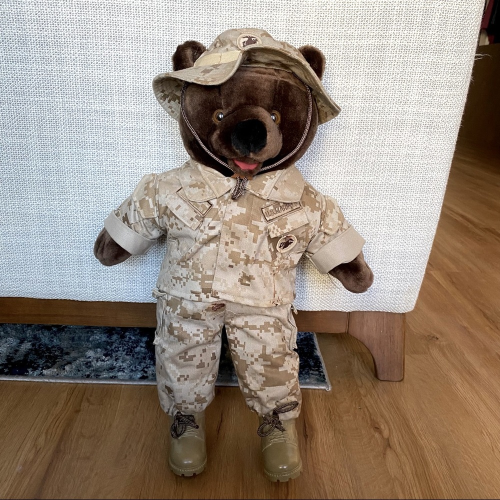 Marine multi cam teddy bear